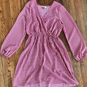 ModCloth faux wrap long sleeve dress